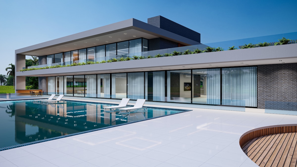Modern residential building in Ecuador